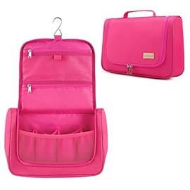 Lasvea Travel Case for Dyson Air Wrap Styler Complete and Attachments, with Back Trolley Sleeve for trolley luggage, Portable Travel Storage Bag for Air Wrap Accessories with Hanging Hook, Fuchsia