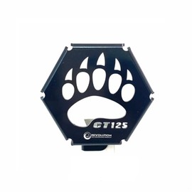 Revolution Revolution Honda Hunter Cab CT125 Horn Cover HONDA CT125 REVOLUTION HORN COVER GUARD Metal (Black/Black)