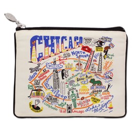 Catstudio Chicago Zipper Pouch Purse | Holds Your Phone, Coins, Pencils, Makeup, Dog Treats, & Tech Tools