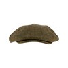 JACK PYKE Wool Blend Flat Cap Tweed Brown 57cm