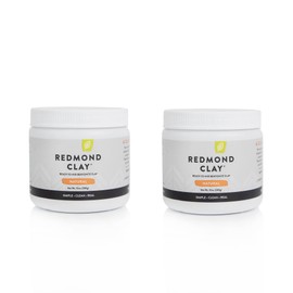 REDMOND Clay - Bentonite Clay of 1000 Uses, Soothing Facial Mask, 10 Ounce (2 Pack)