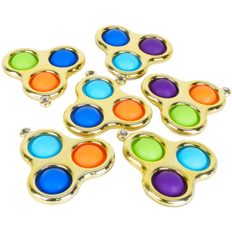 Toyland® Push Bubble Pop Bubble Sensory Fidget Toy (Golden Simple