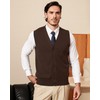 Kallspin Men’s Button Down Sweater Vest Lightweight Knitted Pure Cotton