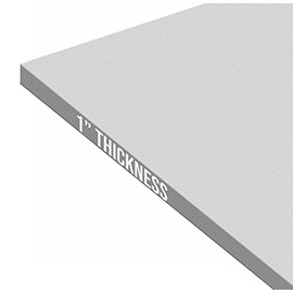 Expanded PVC Sheet – Lightweight Rigid Foam – 25mm (1-Inch) – 12 x 24 inches – White – Ideal for Signage, Displays, and Digital/Screen Printing