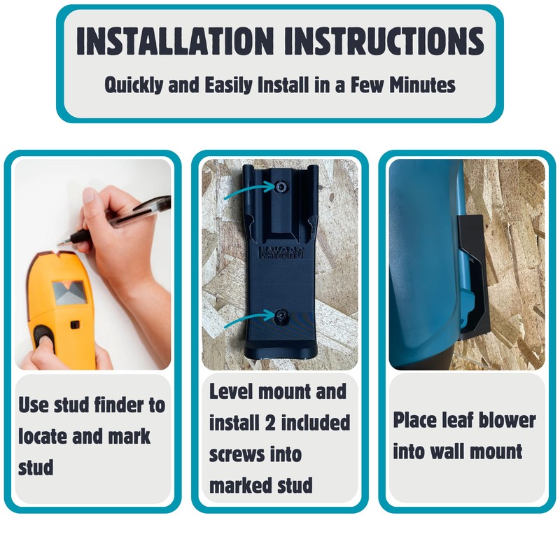 Makita Wall Mount for 18V Leaf Blower | XBU03Z Compatible
