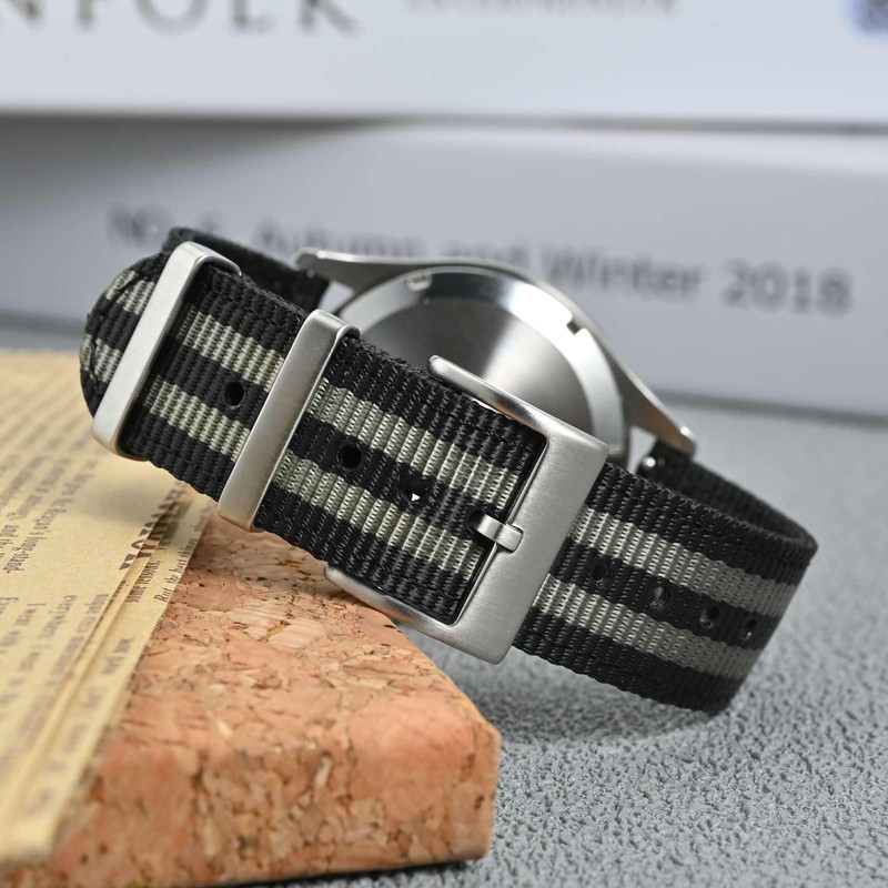 [Anbeer] Nylon Watch Band, Two-Piece Quick Release Replacement Strap with