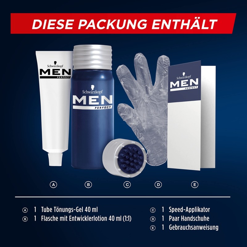 Schwarzkopf Men's Hair Dye 80ml x 3 / 슈바르츠코프 남자
