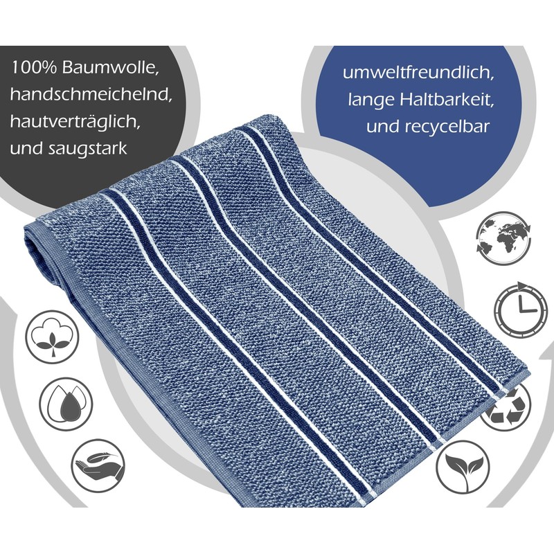 Lashuma Lucerne Kitchen Drying Towels 50 x 50 cm Dark