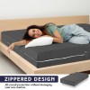 Hunnmingre Zippered Mattress Fitted Protector Deep Mattress Encasement Soft Zipper