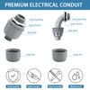 QSHFTO 1/2 Inch Liquid-Tight Conduit and Connector Kit - 25