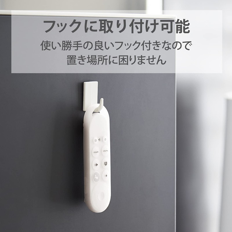 Elecom AVD-CWGTRCCR Remote Control Cover for Google TV, Antibacterial, Clear