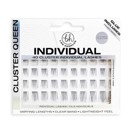 Los Angeles Natural Individual Lashes to Add Natural Length Multiple Sizes Included, Cluster Queen