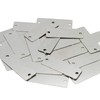 Pack of 25 Stainless Steel Blank Tags Rectangle Punch Blanks