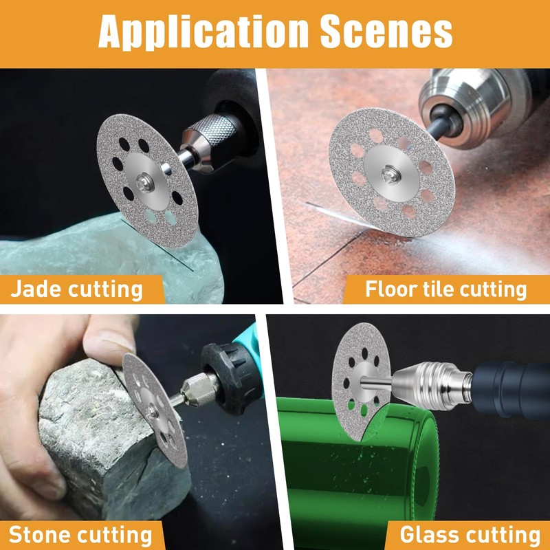 20Pcs 545 Diamond Cutting Wheel Cut Off Discs for Dremel