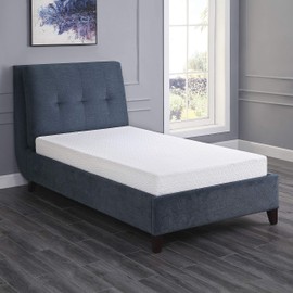 Lexicon 6-Inch Gel Infused Memory Foam Mattress, Twin, White