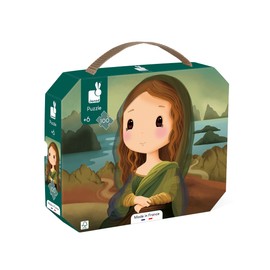 Janod - Leonardo da Vinci-Inspired Puzzle - 100-Piece Children’s Puzzle - Educational Game - Patience & Dexterity - FSC-Certified - 6 Years +, J02579