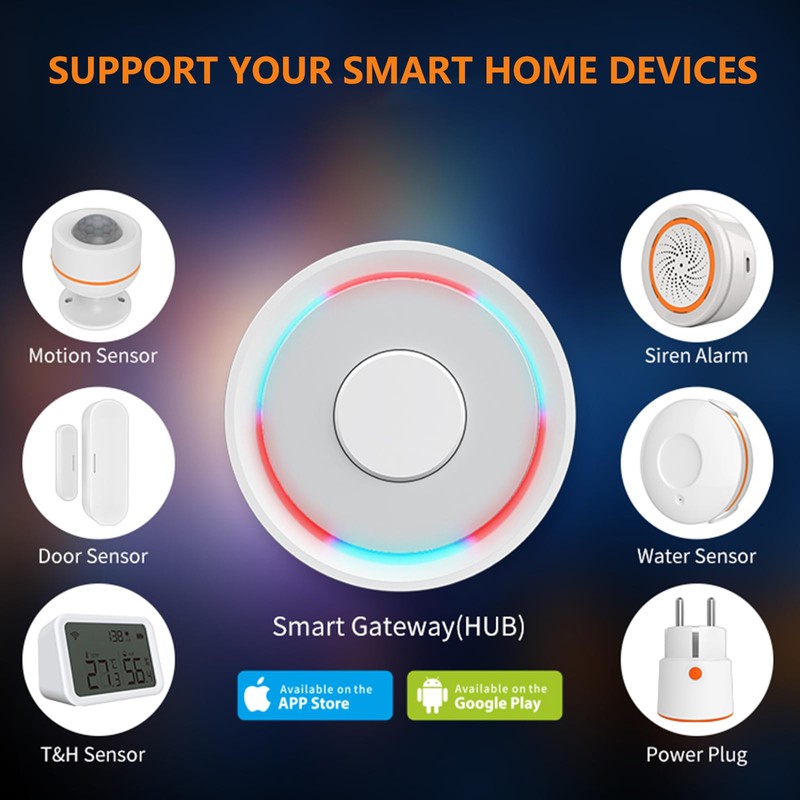 ZigBee Gateway and Bluetooth Hub, Only for Tuya Protocol Product,