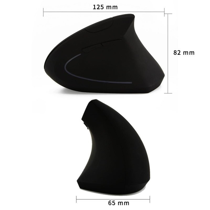 Ergonomic Mouse, Vertical Wireless Mouse 2.4GHz Optical Cordless Computer Mice