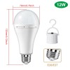Unbranded E27 Emergency Bulbs Rechargeable LED Light with Battery Backup Smart Lamp +Hook