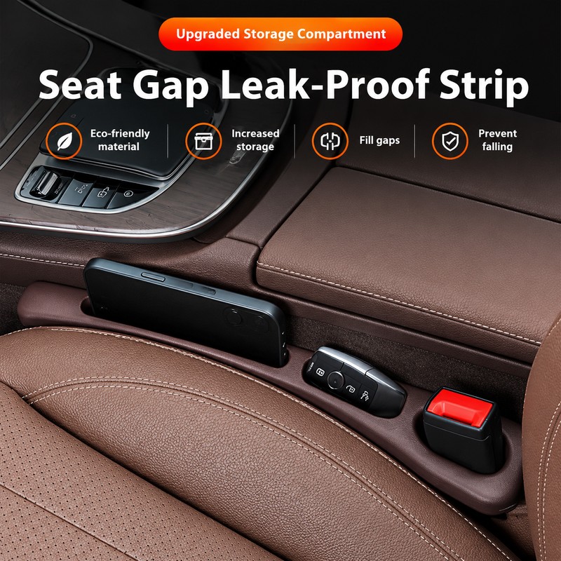 2PCS Car Seat Gap Organizer – EVA Seat Side Storage