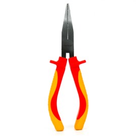INGDAUM® Flat Nose Pliers, Insulated Against 1000 V for Professional Electricians, Refrigerators and Mechantronics (Flat Pliers 6 Inches)