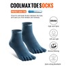 WRELS Coolmax Toe Socks for Men Women,Athletic High Performance Cushion