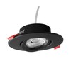 NICOR Lighting DGC 4-inch Black Selectable Canless Adjustable Gimbal LED