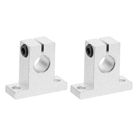 PATIKIL SK12 Aluminum Linear Motion Rod Rail Clamping Guide Support, 2 Pcs for 12mm Dia Shaft