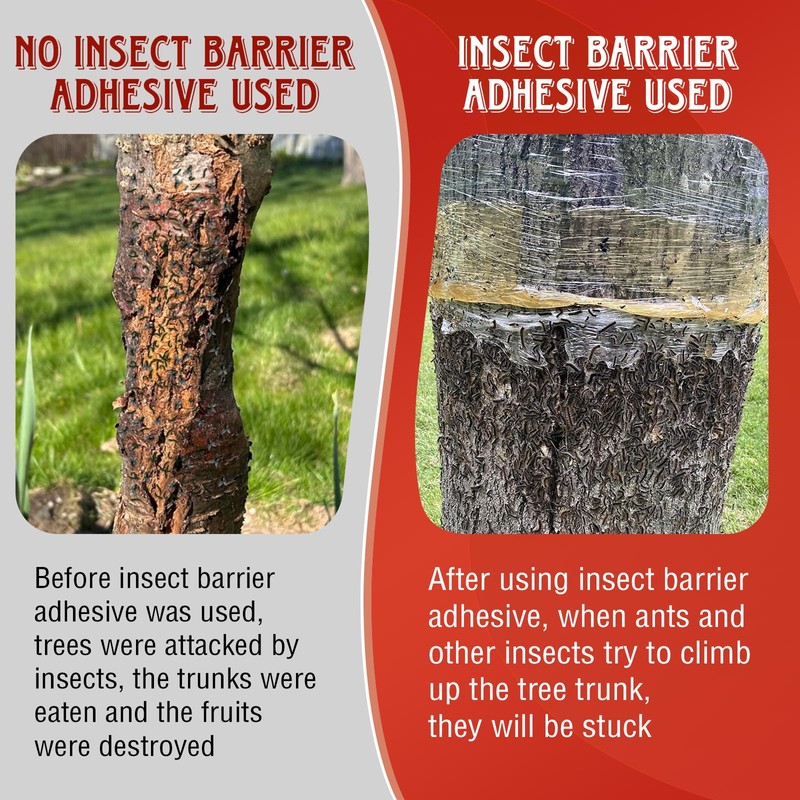 Qualirey 17 oz Tree Banding Insect Barrier DIY Kit, Large