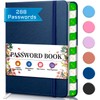 Password Keeper Book with Alphabetical tabs, Hardcover Small Password Books