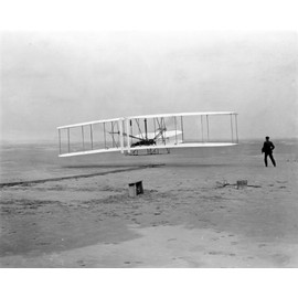 New 8x10 Photo: Wright Brothers First Heavier-than-air Flight at Kitty Hawk