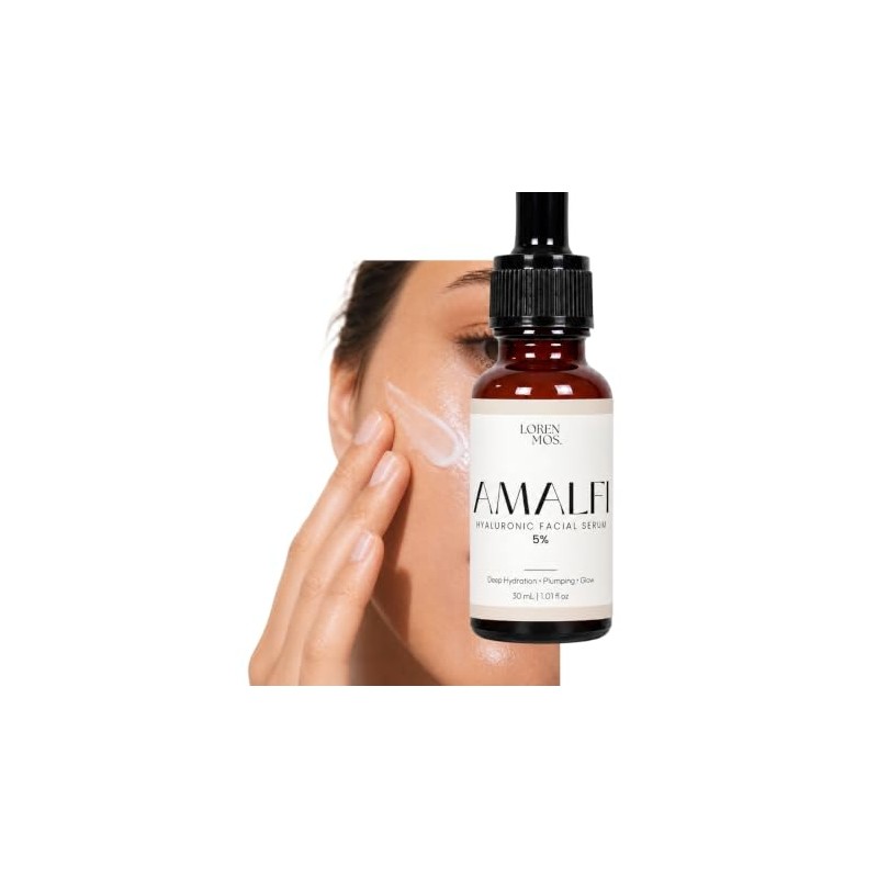 Amalfi Sérum Facial Hidratante con Ácido Hialurónico 5%, 30 mL.