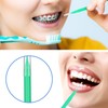 Patelai Patelai 100 Pieces Braces Brush for Cleaner Interdental Brush
