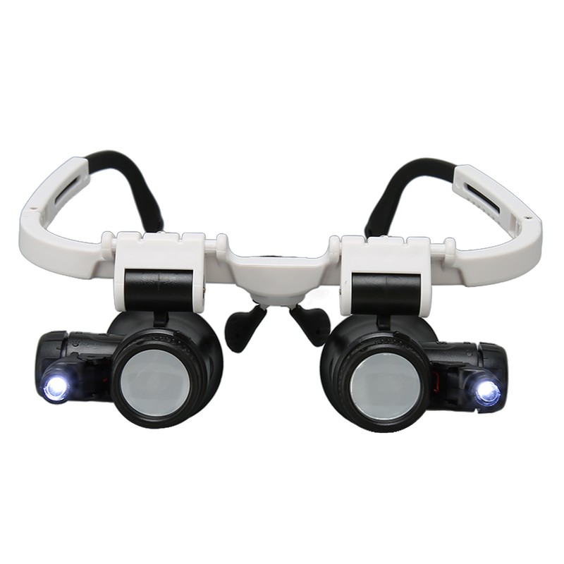 Headband Magnifier 7x 10x 15x 25x LED Illuminated Magnifying Glasses