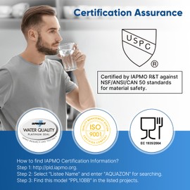 PUREPLUS 5 Micron 10" x 4.5" Whole House Pleated Sediment Filter for Well Water, Replacement Cartridge for GE FXHSC, Culligan R50-BBSA, Pentek R50-BB, DuPont WFHDC3001, W50PEHD, GXWH40L, 3Pack