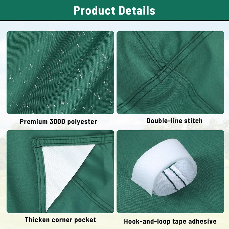 10x10 Canopy Replacement top Double Tiered Polyester Replacement Canopy for
