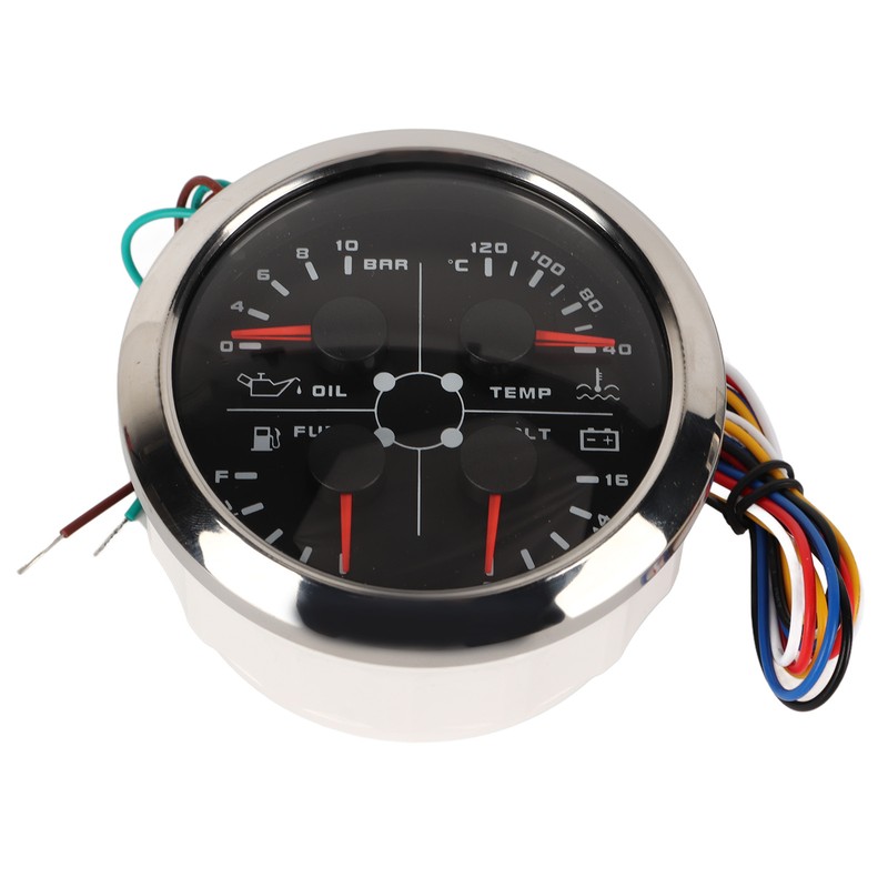 4in1 85mm Guage Multifunction Fuel Level Oil Pressure Water Temp