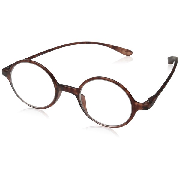 Calabria 721 Flexie Round Reading Glasses +0.50 Tortoise Men/Women Bendable
