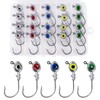 Alwonder 20-Pack Fishing Eyes Jigs Heads 3D Eyes Trout Jig