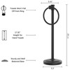 Hoimpro 17 Inch Stand Hand Towel Holder Towel Bar Towel