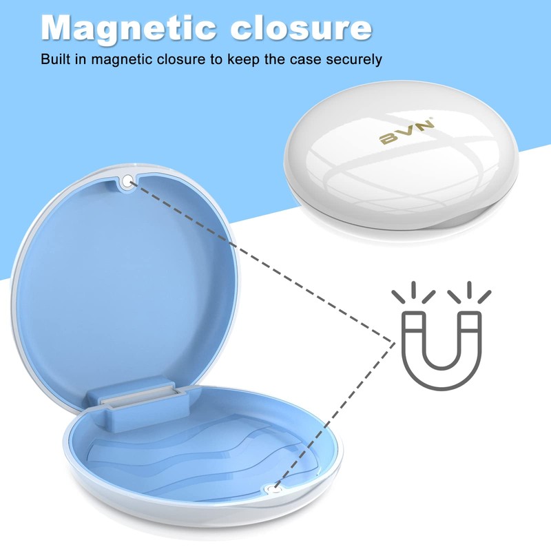 Retainer Case Orthodontic Dental Case: BVN Slim Braces Case, Mouth
