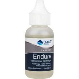 Trace Minerals Gotas de Electrolitos Endure Performance Puros de Espectro Completo Magnesio y Potasio para Resistencia Atlética Sin Azúcar, sin Gluten, Vegano 1 Onza Líquida, Trace Minerals, M