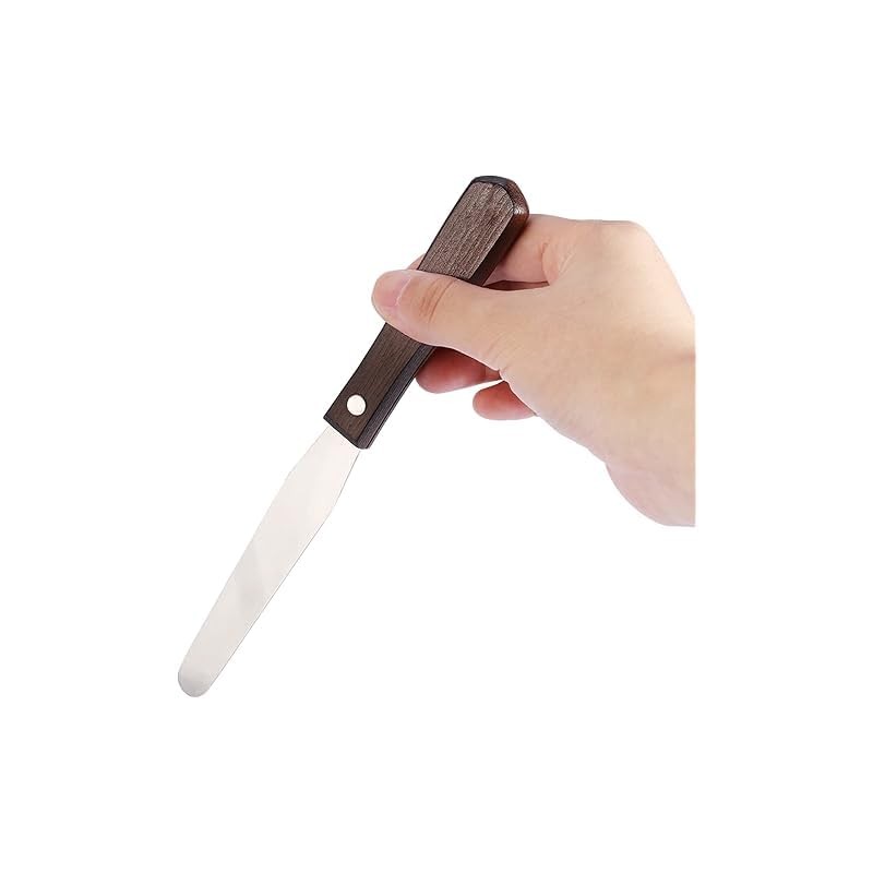SQUADO Professional Waxing Spatula, Stainless Steel Blade, Wooden Handle, Hair