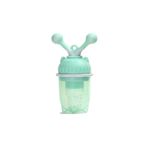 GER | Chupón alimentador Push para bebé, elaborado con silicona, ayuda a fortalecer la dentición, y a la sana alimentación incluye 1 pieza color verde