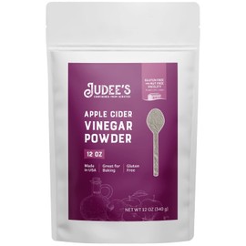 Judee's Apple Cider Vinegar Powder 12 oz - Gluten-Free and Nut-Free - Keto-Friendly and Great for Baking and Cooking - Add to Marinades, Glazes, Dry Rubs, and More