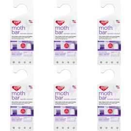 Enoz Lavender Scented Moth Bar, Kills Clothes Moths, Carpet Beetles, Eggs and Larvae, 6 oz Bar (Pack of 6)