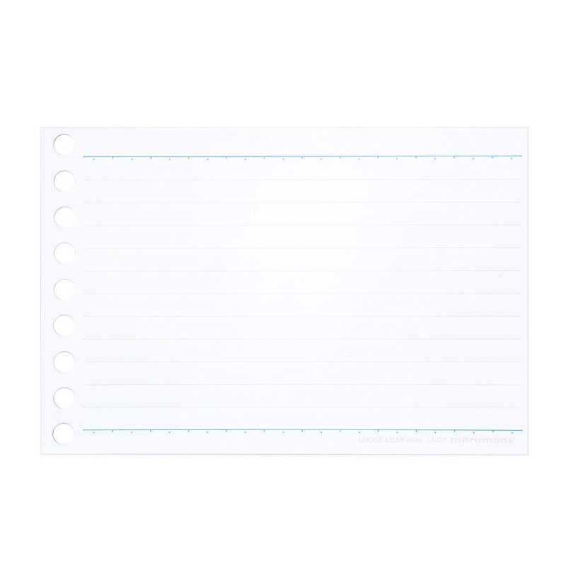マルマン ルーズリーフ ミニ B7 横罫 6mm 100枚 L1431