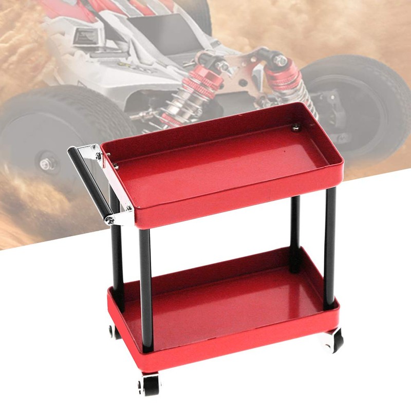 Tool Trolley, Tool Organiser Compatible Metal with Wheels for RC