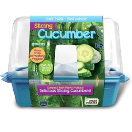 Unique Gardener Slicing Cucumber Plant Seeds Kit, Grow Healthy Tasty Veggies Indoors Includes Everything Needed, Indoor Live Plants for Easy Home Gardening, Just Add Water