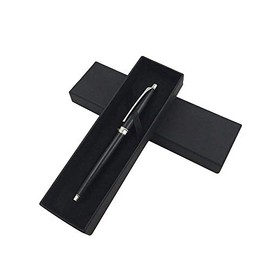 Lvcky 5Pcs Classic Black Jewelry Ballpoint Pen Gift Box with Cushion Pencil Boxes Empty Case Bulk Collection Set for Anniversary Business